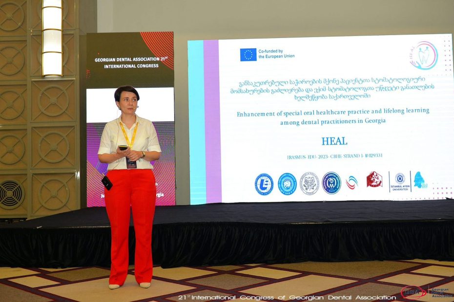 HEAL Project Presented at the 21st International Congress of the Georgian Dental Association (GDA)